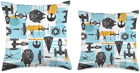 Star Wars Vehicles Millennium Falcon Color Block Throw Pillow