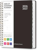 Planner 2026-2027, Weekly and Monthly Academic Planner, July 2026 - June 2027, Hardcover Calendar Agenda Book for School Year Planning, School Supplies for Teacher and Student, A5(6.3'' x 8.5'')