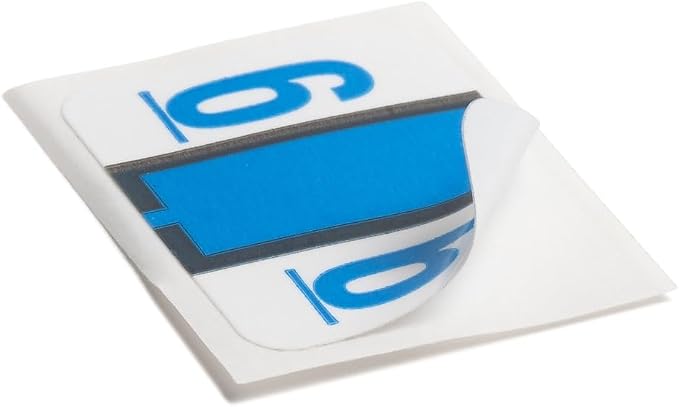 Smead BCCRN Bar-Style Color-Coded Numeric Label, 6, Label Roll, Blue, 500 Labels per Roll (67376)