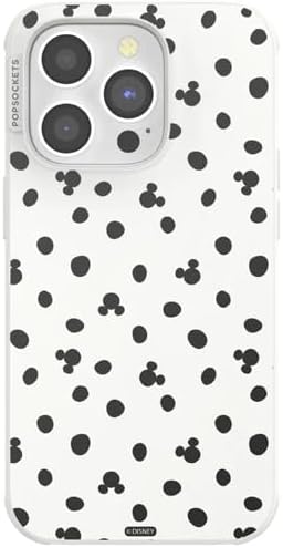 PopSockets iPhone 14 Pro Phone Case with MagSafe- Mickey Dots White
