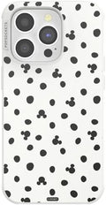 PopSockets iPhone 14 Pro Phone Case with MagSafe- Mickey Dots White