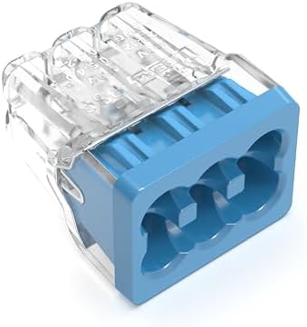 Ideal Electrical in-Sure Push-in Wire Connector, 6-Port (30-1088J), Jar of 200—Color Coded No-Twist Connectors for Solid and Stranded Wires