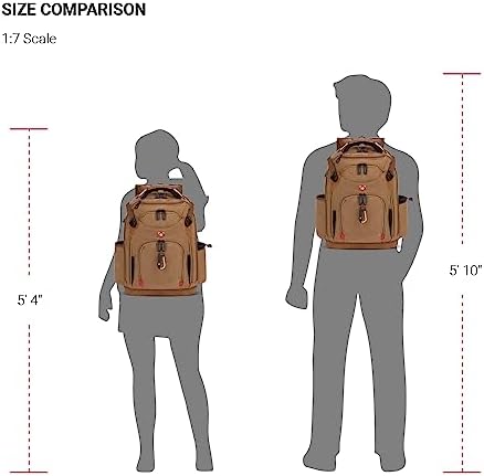 SwissGear Tool Bag Backpack, Fits Up to 17-Inch Laptop, Work Pack PRO, Brown Canvas