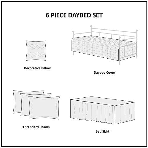 Madison Park Classic Cottage Cotton Daybed Cover Set, 6PC, 39"x75"