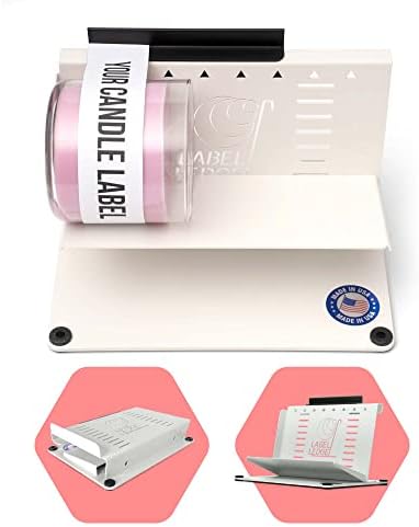 The Label Ledge – Original Patented Candle Label Applicator Tool (Made in USA) | Precise Label Placement Tool for Jars, Bottles & Candle Vessels