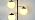 JONATHAN Y Ellie 3-Light Floor Lamp 66" Mid-Century Metal, Black