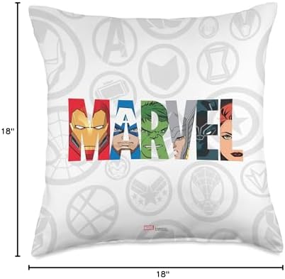Marvel Avengers Super Heroes Comic Book Throw Pillow