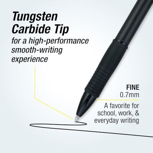 PILOT, G2 Edge Premium Gel Roller Pens, Gel Pens Black Ink, Pack of 8 Count
