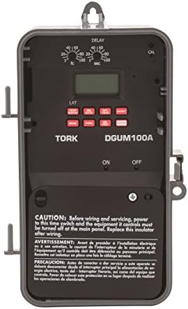 DGU Series Lighting Control with Photo/Override Input Control Time Switch, Noryl Indoor/Outdoor NEMA 3R, 120-277 VAC 50/60 Hz Input Supply, SPDT Momentary Output Contact