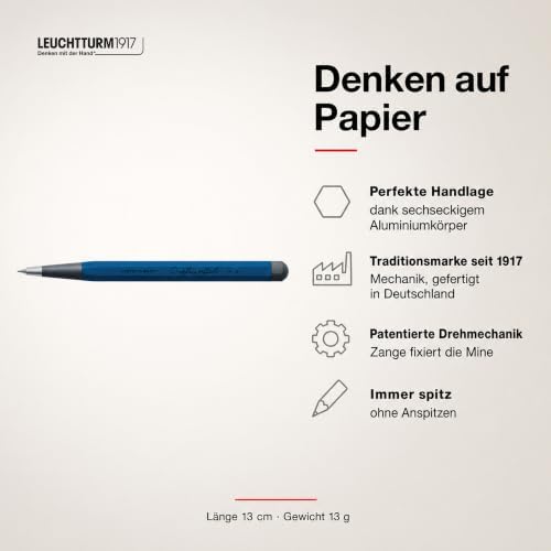 LEUCHTTURM1917 374016 Drehgriffel Nr. 2, Indigo - Pencil (Indigo)
