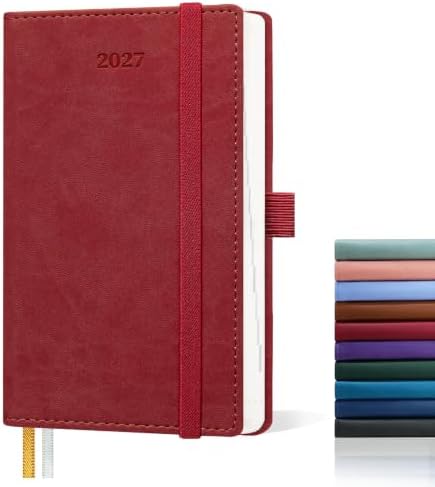 2027 Small Appointment Book, 6.5" x 3.5", Pocket Planner for Purse