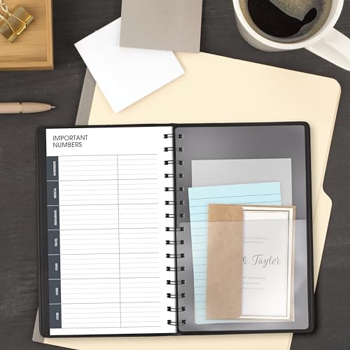 AT-A-GLANCE 2027 Appointment Book Planner, Daily, 5" x 8", Quarter-Hour, Black (708000527)