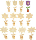 Colorations Wooden Flower Pot Picture Frames, Set of 12, Ages 4+, PreK+ | Kids' Keepsake Craft for Mother's/Father's Day, Birthdays or Holidays, Personalize and Decorate Each Frame