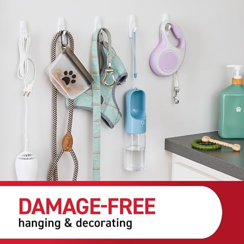Command Medium Wire Toggle Hooks, 35 Hooks and 40 Strips, Damage-Free Hanging Wall Hook with Adhesive Strips, Adhesive Hooks for Hanging Back to School Dorm Organizers, Holds up to 2 lb