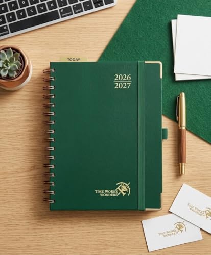 POPRUN 2026-2027 Weekly Planner 6.25" x 8.5" Weekly and Monthly Planner