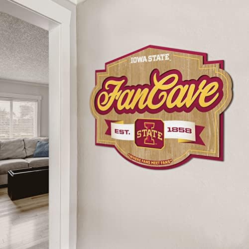 YouTheFan NCAA Officially-licensed FanCave 3D wall art - ready-to-hang, 3D multi-layered construction - floating wall mount design - Perfect fan gift
