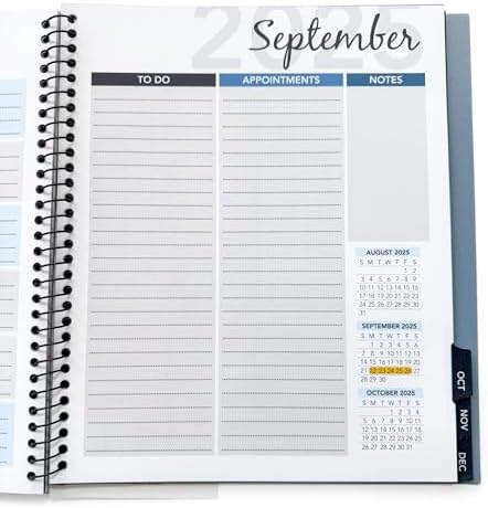 RE-FOCUS THE CREATIVE OFFICE 2026 Calendar Planner 13 month with To-Do Lists for Tasks, Notes or Appointments. Sturdy Planner for At-A-Glance View of Daily Schedule & Weekly Agenda