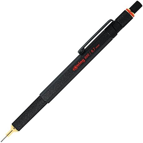 Rotring 800 Retractable Mechanical Pencil 0.7 mm Black Barrel