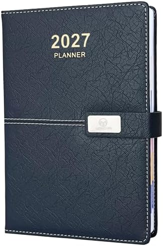 2027 Daily Planner - One Page per Day, 2027 Hourly Daily Calendar Book