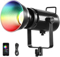 NEEWER CB200C 200W RGBWW COB LED Video Light, APP/2.4G 360° Color 2500K-7500K (Duv±0.0003) 23000lux/m Bowens Metal Shell Silent Continuous Output Lighting TLCI/CRI97+ for Photography Video Recording
