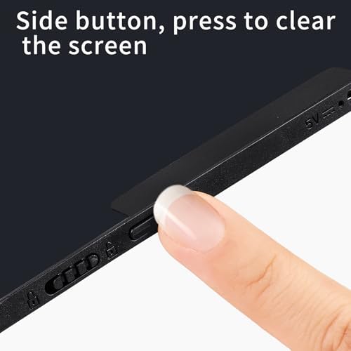 12in Rechargeable LCD Writing Tablet, Bezel-Free Type-C Digital Notepad