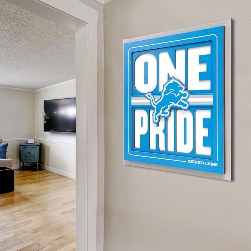 YouTheFan NFL Detroit Lions Slogan Series 3D Wall Art