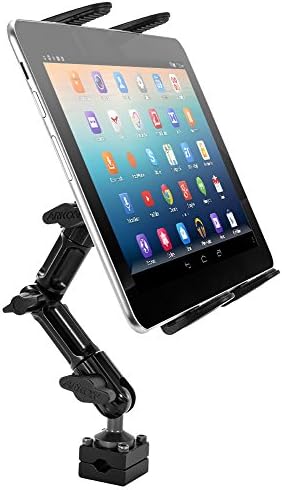 ARKON Mounts Heavy-Duty Slim-Grip Tablet Headrest Mount | Universal Tablet Holder | Adjustable Multi-Angle Arm | Compatible with iPad, Mini, Pro, Galaxy Tab, Kindle, and more