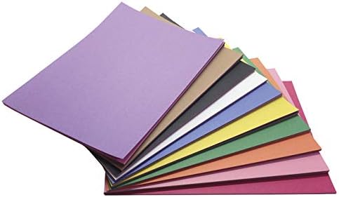 Childcraft Construction Paper, 9 x 12 Inches, Assorted Colors, 500 Sheets - 1465886 & Elmer's Liquid School Glue, Washable, 4 Ounces Each, 12 Count - Great for Making Slime