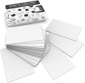 Attractivia Dry Erase Magnetic Labels 2.8 x 1.8 in, Small Dry Erase Magnets, 40-Pack, White Erasable Write-On All-Purpose Labels, for Office, Education, Home, Whiteboard