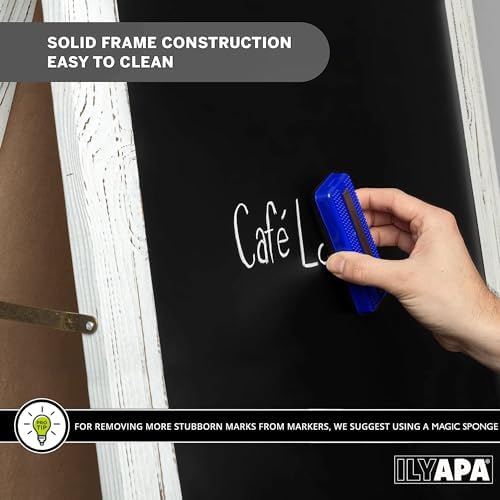Ilyapa A Frame Chalk Board Easel Sign 20x40 in - Sandwich Signs Outdoor
