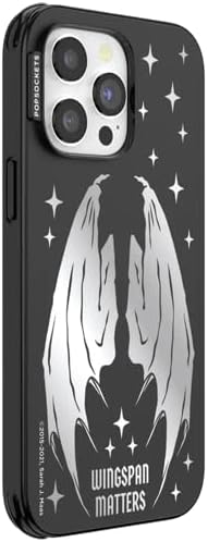 PopSockets iPhone 14 Pro Max Phone Case w/MagSafe- Wingspan | Magnetic, Wireless Charging, Camera & Drop Protection, Bookish, Acotar, Throne, Glass, Sarah