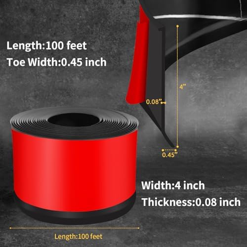 Vinyl Baseboard Molding Trim 4 Inch Peel and Stick Cove Base