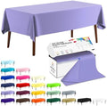 CXPSINC 54 Inch X 300 Feet Plastic Table Cover Roll Disposable Tablecloth with Slide Cutter for All Type/Shape Tables | Party, Banquet, Birthdays, Weddings(Purple, 300 Feet)