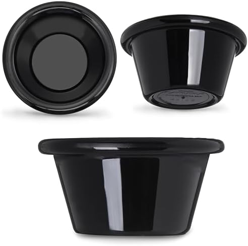 Carlisle FoodService Products 4312203 Black 2 Oz. Smooth Ramekin (Case of 48)