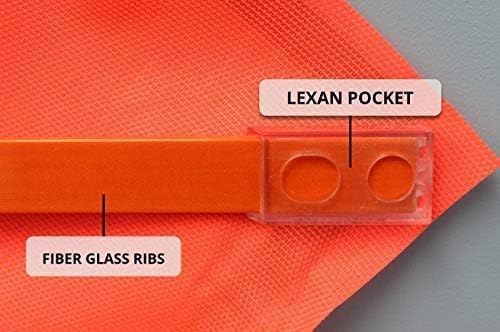 Traffic Roll-Up Sign Kit with Stand – Collapsible Safety Sign & Heavy-Duty Portable Stand, High Visibility, Easy Setup (One Lane Road Ahead, Mesh)