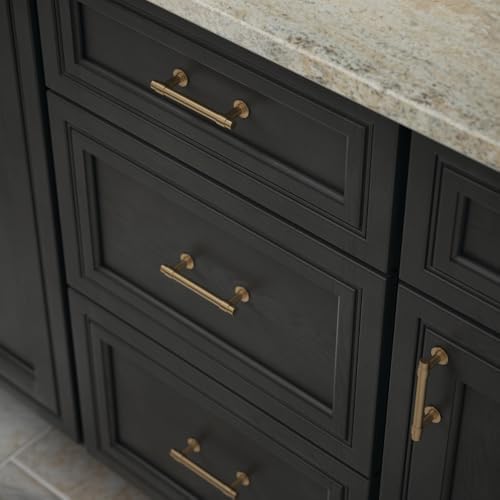 Franklin Brass Bar (20-Pack) Cabinet Handles 3" Hole Center Pulls | Champagne Bronze Hardware Kitchen Door, Drawers, Dressers, Furniture P29520K-CZ-B2