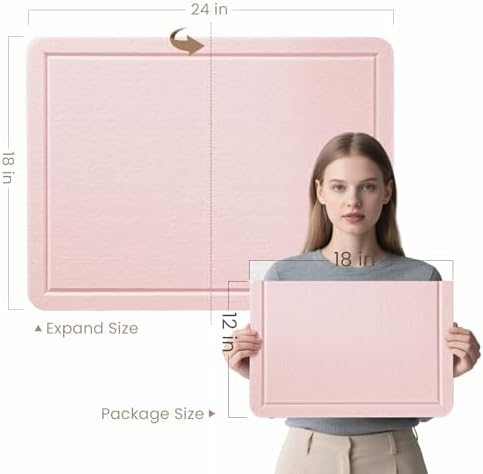 Felt Bulletin Board 24x18 inches, Decorative Pin Board for Home & Office