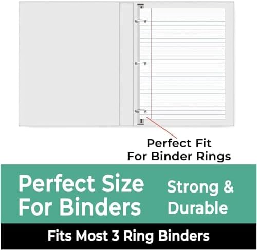 Rosmonde 172800 Sheets Loose Leaf Paper Bulk, 1152 Pack, Wide Ruled Paper