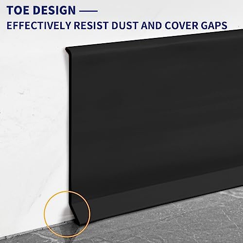 Vinyl Baseboard Molding Trim 6 Inch Peel and Stick Cove Base