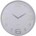 Kiera Grace Wall Clock, 18 Inch, White Modern Classic Quartz Wall Clocks Battery Operated, Silent Non Ticking Home Decor for Living Room, Kitchen, Bathroom