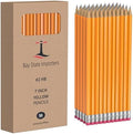 Bay State Importers #2 HB Pencils Bulk 50 Pack | Pre-Sharpened Yellow Wood Pencils with Erasers, Smooth Writing for School, Classroom, Teachers, Office, Exams & Drawing