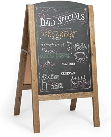 Ilyapa A Frame Chalk Board Easel Sign 20x40 in - Sandwich Signs Outdoor