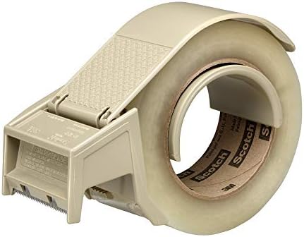 3M Scotch Box Sealing Tape Hand Dispenser H122, Gray, for 2" Tape