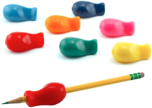 The Pencil Grip Jumbo Pencil Gripper, Universal Ergonomic Writing Aid For Righties And Lefties, Colorful Pencil Grippers, Assorted Colors, 6 Count - TPG-11406