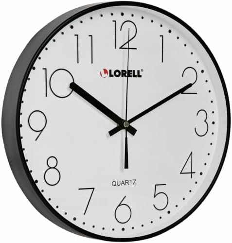 Lorell 61012 Clock, Black