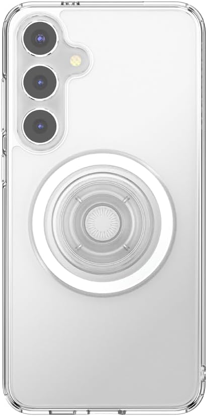 PopSockets Samsung Galaxy S24+ Phone Case MagSafe- Clear | Compatible with MagSafe PopSockets, Drop Protection, Clear, Translucent, iPad, Removable, Popper