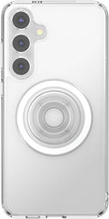 PopSockets Samsung Galaxy S24+ Phone Case MagSafe- Clear | Compatible with MagSafe PopSockets, Drop Protection, Clear, Translucent, iPad, Removable, Popper