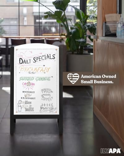 Ilyapa A Frame Whiteboard Easel Sign 18x31.5 in - Sandwich Signs Outdoor