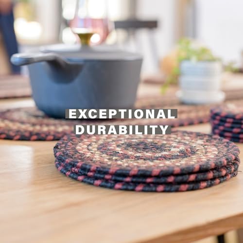 Homespice Prescott Braided Table Runner for Primitive Decor, Rect 11x36