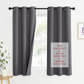 NICETOWN Noise Reduction Blackout Curtains, Thermal Insulated Full Blackout 3-Layer Lined Drapes, Energy Efficiency Window Draperies for Bedroom (Grey, 2 Panels, 42-inch W by 63-inch L)